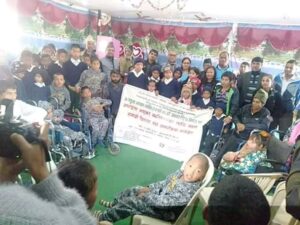 अपाङ्गता भएका व्यक्तिहरुलाई सहायक सामाग्री वितरण