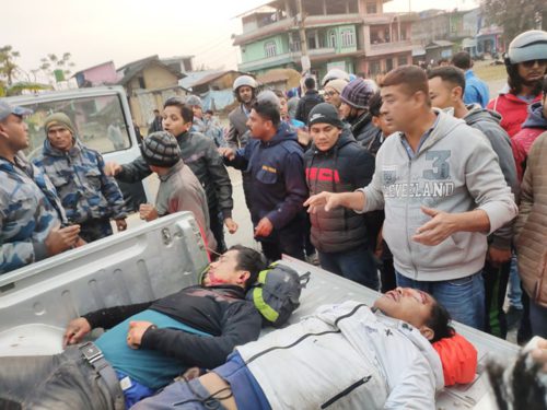 चितवनमा ट्याङकरको ठक्करबाट दुई जनाको मृत्यु