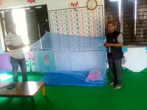 कावासोती-११मा पाँच शैयाको क्वारेन्टाइन निर्माण