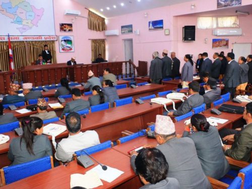 गण्डकी प्रदेश सभा बैठक : प्रतिपक्षी काङ्ग्रेस द्वारा तेस्रो दिन पनि अवरुद्ध