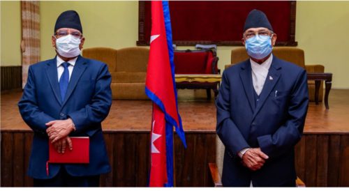 नेकपा विवाद : दुई अध्यक्षले सहमतिमा टुंंग्याउने निर्णय