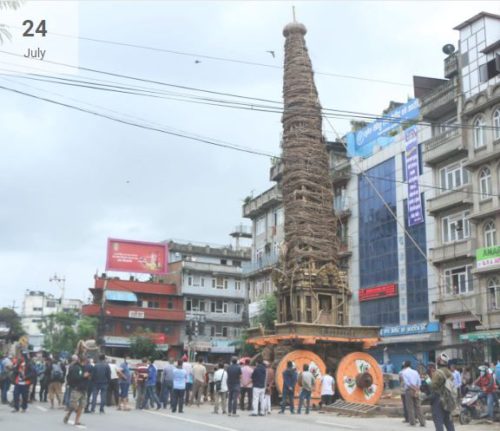 रातो मच्छिन्द्रनाथको रथारोहण गरिदै, २० जना मात्र सहभागी हुन पाउने