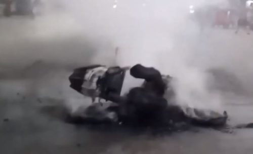 राजधानीकाे विषयमा बुटवलमा भएकाे प्रदर्शनमा स्कुटर जलाउने ४ युवा पक्राउ