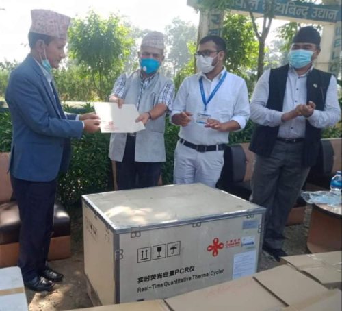 मध्यविन्दु जिल्ला अस्पतालमा पिसिआर मेसिन आईपुग्यो, परीक्षण सुरु हुन एकमहिना लाग्ने