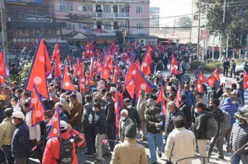 राजतन्त्रको पक्षमा दैनिक प्रदर्शन हुँदै