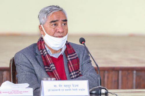 राष्ट्रपति र प्रधानमन्त्रीको संस्कार र व्यवहारको हामीले दुश्परिणाम भोगिरहेका छौं : सभापति देउवा