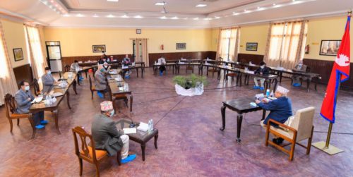 राष्ट्रिय सभाको अधिवेशन अन्त्य गर्न मन्त्रिपरिषद्को सिफारिस