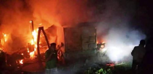 भुटानी शरणार्थी शिविरमा आगलागी, भाग्न नसक्दा एक जनाको जलेर मृत्यु