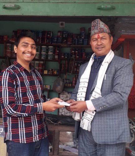 देवचुली-९मा लक्षित वर्गमा पर्ने दुई परिवारपछि वडाध्यक्ष पनि स्वास्थ्य बीमामा आवद्ध