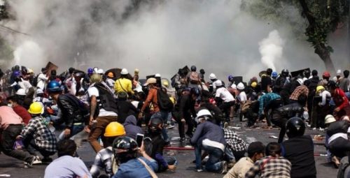 म्यानमारमा सुरक्षाकर्मीको गोली लागेर ३८ प्रदर्शनकारीको मृत्यु