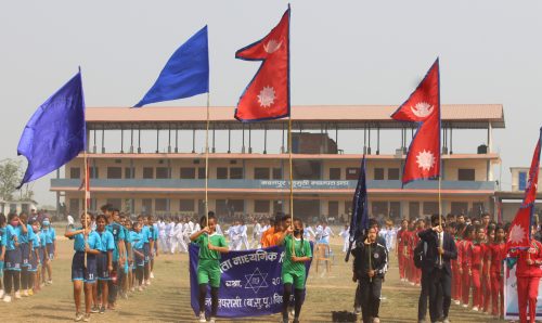 कावासोती नगरस्तरीय १३औं राष्ट्रपति रनिङ्ग शिल्ड प्रतियोगिताको उदघाटन समारोह : फोटो फिचर