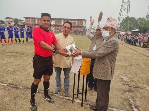 दोस्रो देवचुली मेयर कप फुटबल प्रतियोगितामा अभिषेक चर्च रजहर विजयी
