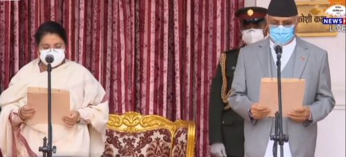 प्रधानमन्त्रीको सपथमा ‘ईश्वर’ र ‘प्रतिज्ञा’ आउट