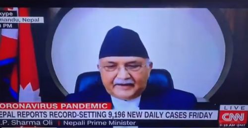 अस्पतालमा अक्सिजन र बेडको अभाव भएका बेला, सीएनएनसँग प्रम ओलीले भने ‘स्थिती नियन्त्रणमा छ’