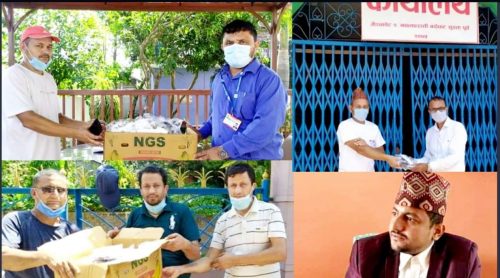 गैंडाकोटका रोगी तथा बिप्पन्न परिवारलाइ लक्ष्मी फाउन्डेसनद्वारा ६०० डोज औषधि वितरण