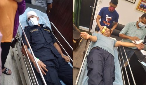 मालबाहक ट्रकले प्रहरीको गाडीलाई ठक्कर दिंँदा प्रहरी प्रमुखसहित ६ जना घाइते