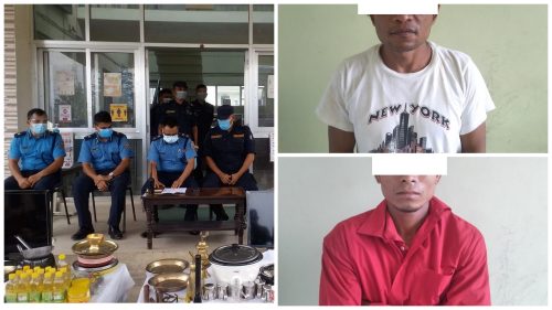 कावासोतीका विभिन्न ५ स्थानमा चोरी गरेकाहरुलाई पक्राउ गरि सार्वजनिक