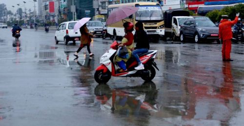 मनसुनी वायुको प्रभाव : देशका अधिकांश भागमा वर्षा