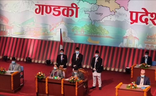 गण्डकी संसदमा मार्सल लगाएर बजेट पारित