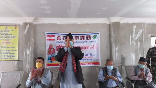 मुख्यमन्त्री बनेपछी पहिलो पटक गृह जिल्ला आएका नेपालीको भव्य स्वागत