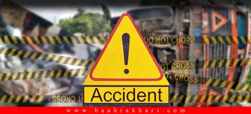 चालीस किलोमा बस दुर्घटना हुँदा १७ जना घाइते