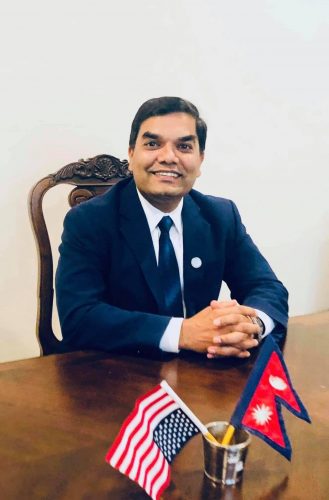 एनआरएनए महाधिवेशनः उत्साही मुडमा महासचिव उम्मेदवार डा. पौडेल