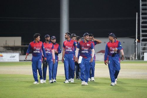 अमेरिकासँग खेल्दै नेपाल