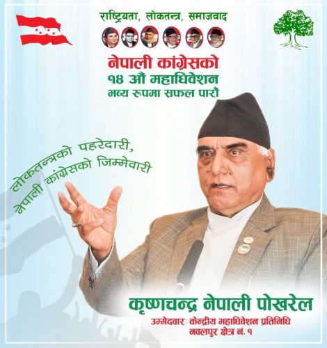 मुख्यमन्त्री नेपालीले नवलपुर क्षेत्र नं १ बाट महाधिवेशन प्रतिनिधीमा उम्मेदवारी दिने