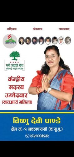 नेपाल शिक्षक संघकी पुर्व राष्ट्रिय उपाध्यक्ष विष्णुदेवि पाण्डे केन्द्रिय सदस्य लडदै