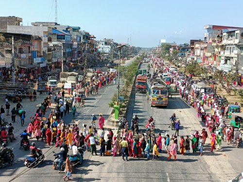 ‘नो लालपुर्जा, नो भोट’ भन्दै सुकुम्बासीको प्रदर्शन