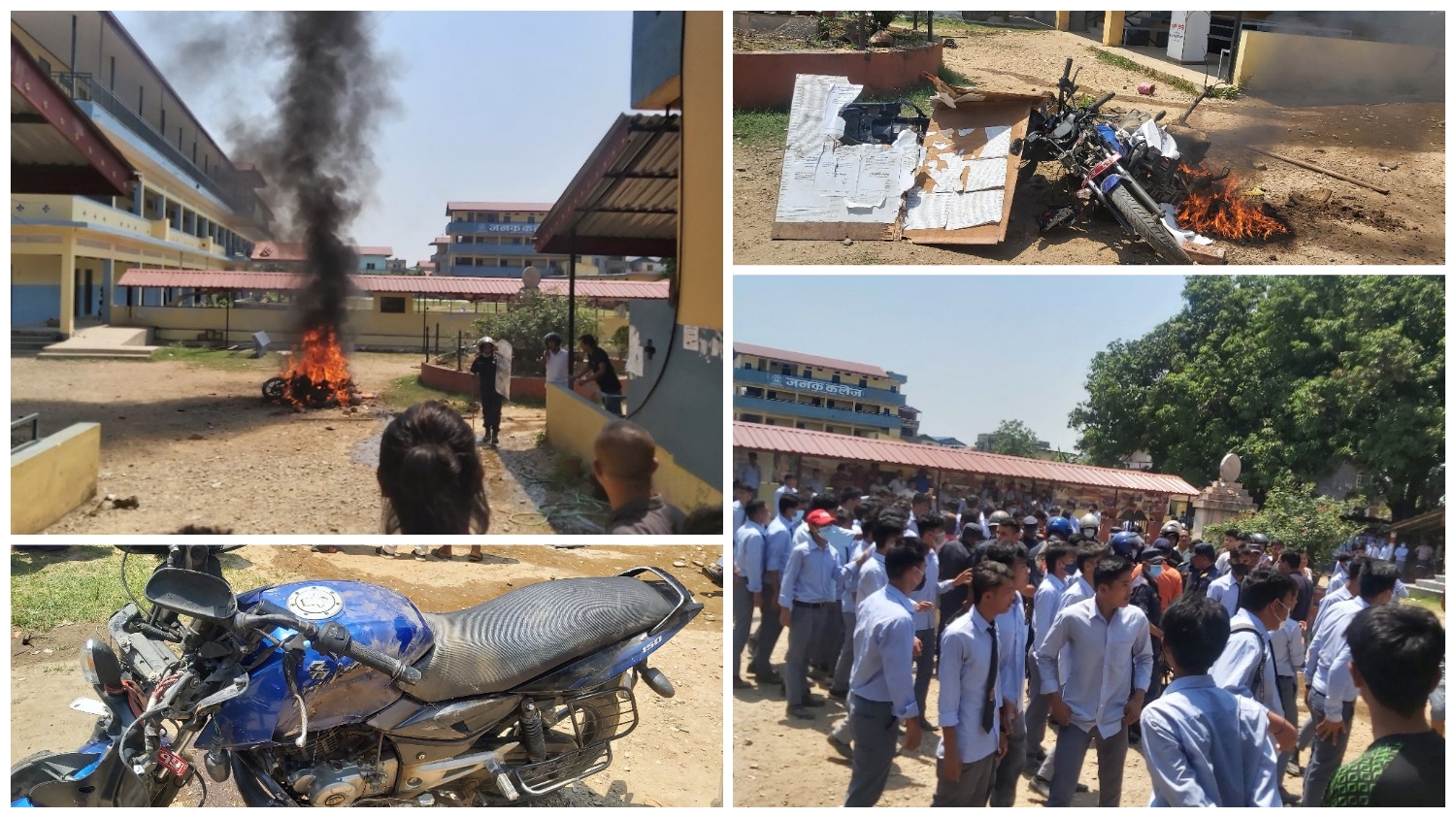 शिक्षकले दुर्ववहार गरेको भन्दै गैंडाकोटको जनक माविमा तनाव