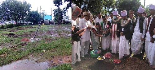 थारु संग्रहालयमा मुख्यमन्त्री र सांसदद्वारा शिलान्यास गरि गाडिएको पोल तोडफोड