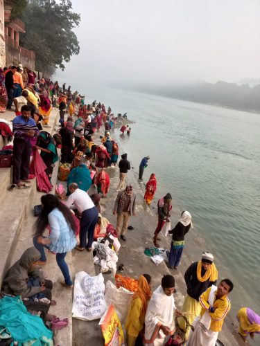 माघे औँसीमा त्रिवेणी धाममा घुइँचो