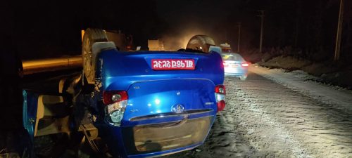 कावासोतीमा कार दुर्घटना हुँदा दुई घाइते