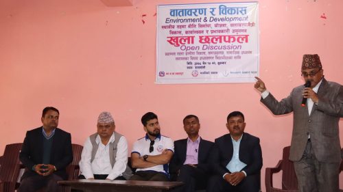कुमारवर्ती बहुमुखी क्याम्पसमा वातावरण र विकासका विषयमा खुला छलफल