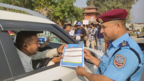 ट्राफिक सचेतनामा गैंडाकोटका युवाको चासो