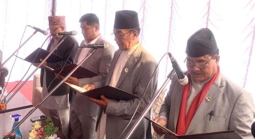 गण्डकीमा चार मन्त्रीले लिए शपथ : मनाङ्गे आउट हुँदा जितप्रकाशको ईन्ट्री