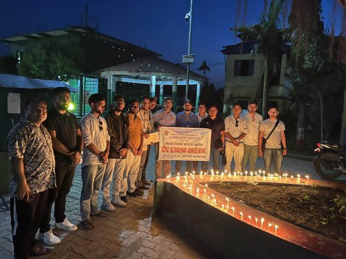 गणतन्त्र दिवसको अवसरमा गैंडाकोट जेसीजद्वारा दिप प्रज्वलन
