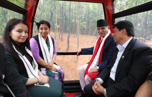 मौलाकालिका केबलकार औपचारिक रुपमा सन्चालनमा, प्रधानमन्त्रीद्वारा उदघाटन