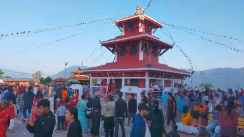 मौलाकालिका मन्दिरमा भक्तजनको भीड
