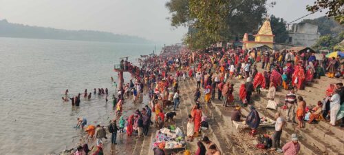 माघे औंसीमा त्रिवेणी धाममा मेला भर्नेको घुइँचो