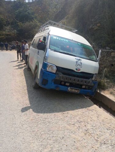 कालीगण्डकी करिडोरमा हाईस दुर्घटना :  ४ जना घाईते