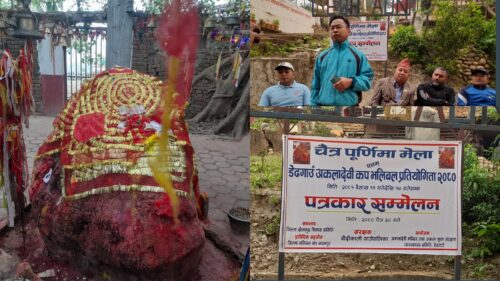 चैते पुर्णिामाको अवसरमा डेढगाउँ अकलादेवी कप भलिबल प्रतियोगिता हुँदै