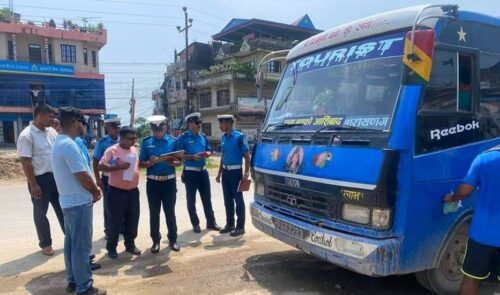 नवलपुरमा ३४ हजार बढी सवारी साधन ट्राफिक कार्वाहीमा, २ करोड ८७ लाख राजस्व