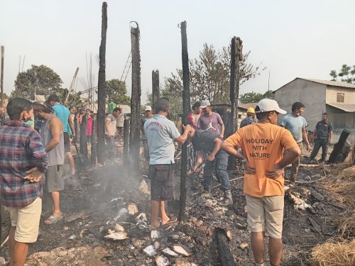 नवलपुरमा आगलागी:  ९ महिनामा ४२ वटा घटना, ३ जनाको ज्यान गयो