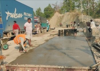 दाउन्नेमा ढलान सडक निर्माण सुरु