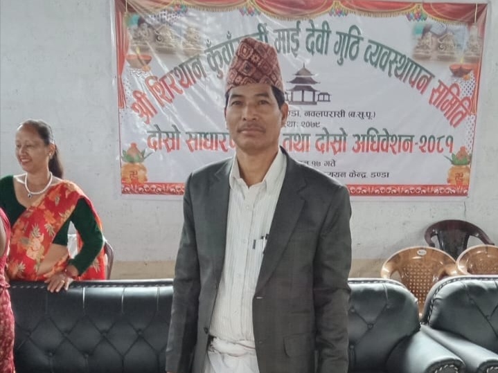 श्री शिरथान कुमारवर्ती माई देवी गुठीको नयाँ नेतृत्वमा चौधरी