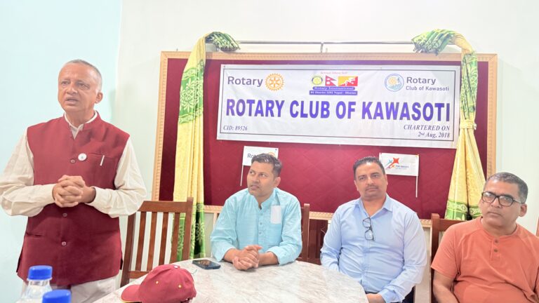 रोटरी क्लब अफ कावासोतीले मोतियाबिन्दुको निशुल्क अपरेसन शिविर सन्चालन गर्ने