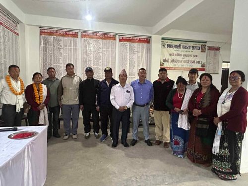 लाङघाली एकता समाजको नवौ वार्षिक साधारण सभा तथा पांचौ अधिबेशन सम्पन्न