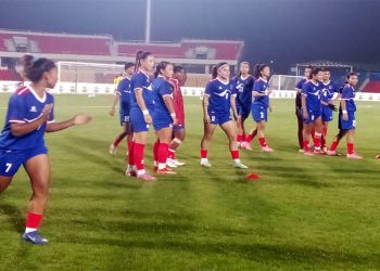 अन्तरराष्ट्रिय  महिला फुटबल : नेपाल र चिनियाँ ताइपेइबीच प्रतिस्पर्धा हुँदै